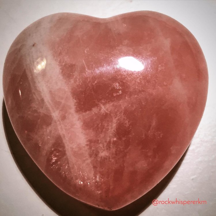 rose quartz heart / krista-mitchell.com